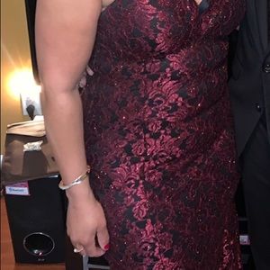 Size 8 Burgundy formal dress